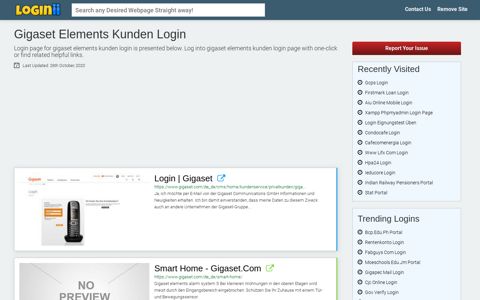 Gigaset Elements Kunden Login - Loginii.com