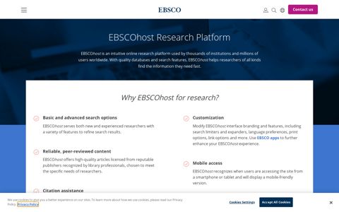 EBSCOhost Research Platform | EBSCO
