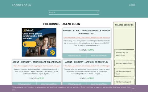 hbl konnect agent login - General Information about Login