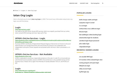 Iatan Org Login ❤️ One Click Access - iLoveLogin