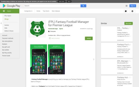 (FPL) Fantasy Football Manager for Premier League - Apps on ...