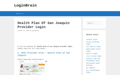 Health Plan Of San Joaquin Provider - Hpsj Provider Area ...