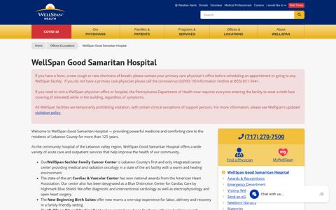 WellSpan Good Samaritan Hospital - Lebanon | WellSpan ...