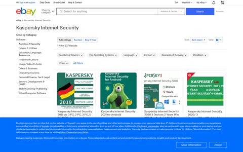 Kaspersky Internet Security for sale | eBay