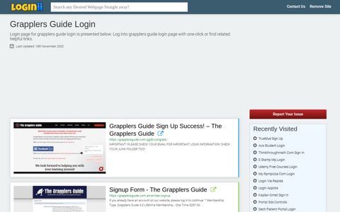 Grapplers Guide Login - Loginii.com