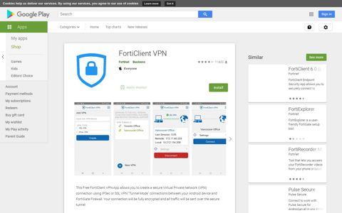 FortiClient VPN - Apps on Google Play