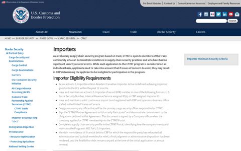 Importers | U.S. Customs and Border Protection