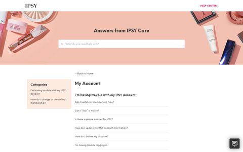 My Account - IPSY Help
