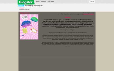 Signing Up for Glogster: text, images, music, video | Glogster ...
