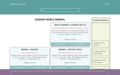 godaddy mobile webmail - General Information about Login