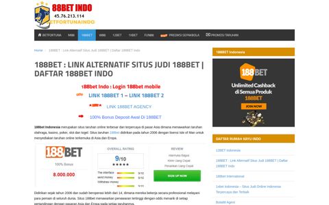 88BET : Link Alternatif Situs Judi 88BET | Login dan Daftar ...