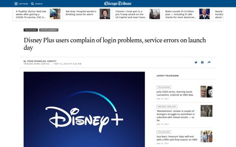 Why can't I log in to Disney Plus? - Chicago Tribune