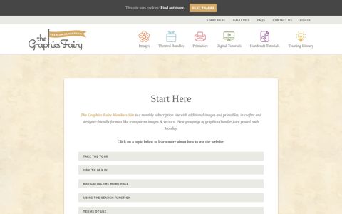 Start Here - The Graphics Fairy Premium Membership