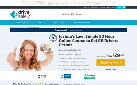 Joshua's Law Online Course – Georgia DDS Approved