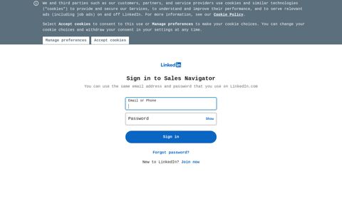 Sign in to Sales Navigator - LinkedIn