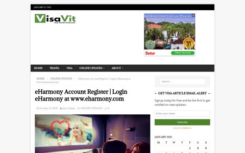 eHarmony Account Register | Login eHarmony at www ...