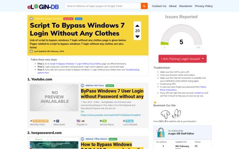 Script To Bypass Windows 7 Login Without Any Clothes