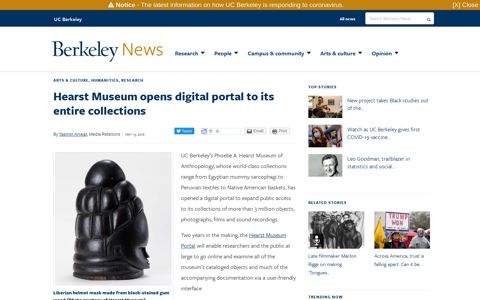 Hearst Museum opens digital portal to its entire collections ...