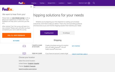 New to Shipping or Scaling Up? | FedEx