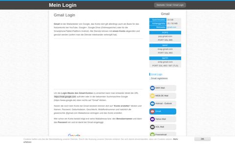 Gmail Login | Mein Login