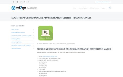 Login Help for Your Online Administration Center – Recent ...