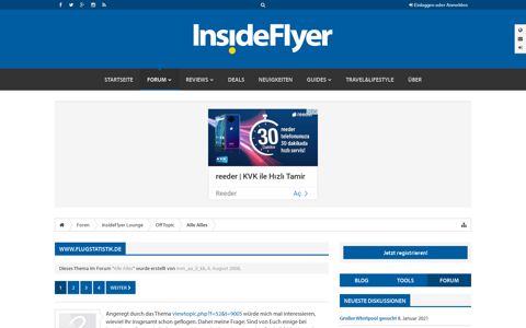 www.flugstatistik.de | InsideFlyer DE