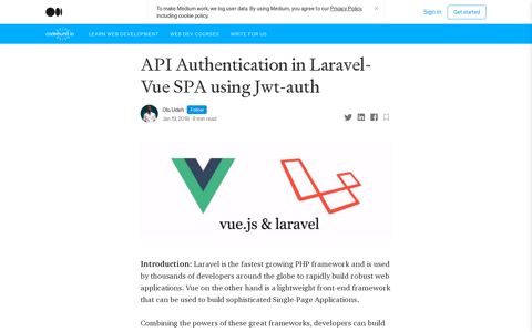 API Authentication in Laravel-Vue SPA using Jwt-auth | by Olu ...
