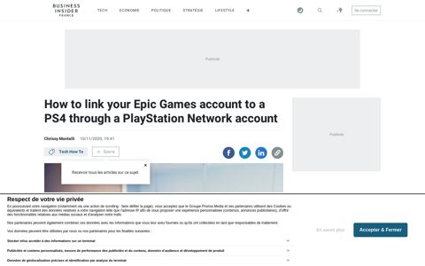 How to link an Epic Games account to a PS4 - Business Insider