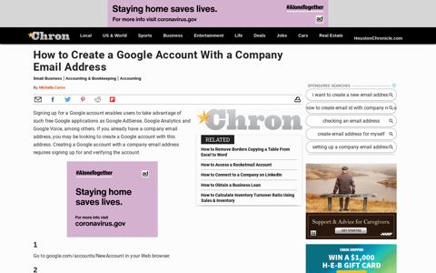 How to Create a Google Account With a Company Email ...