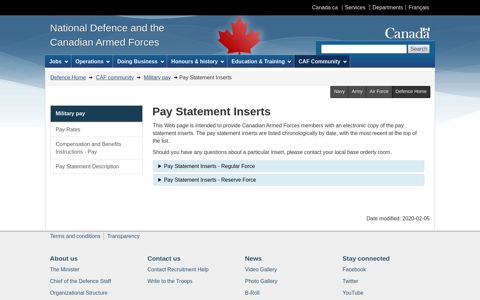 Pay Statement Inserts