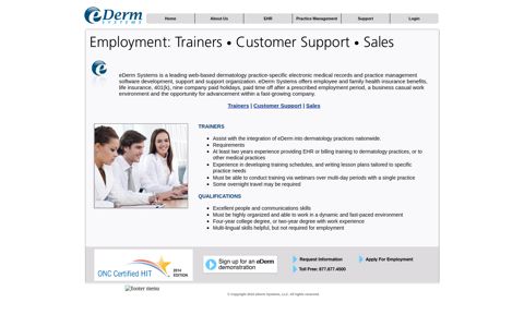 Careers - eDerm Systems
