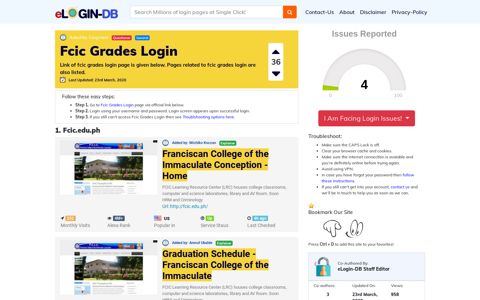 Fcic Grades Login - Find Login Page of Any Site within Seconds!