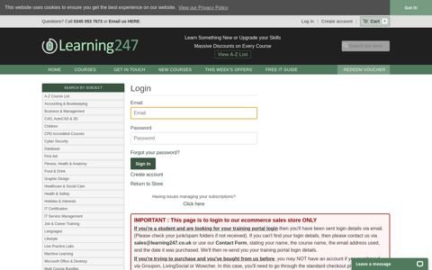 Log in - Learning247