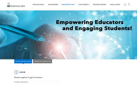 My Educator Resources - | eScience Labs