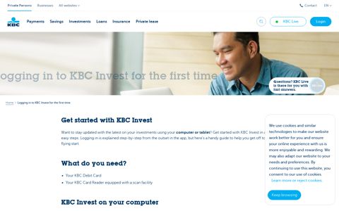 Logging in to KBC Invest for the first time - KBC Banking ...