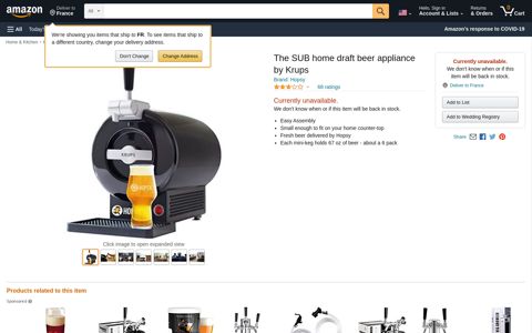 The SUB home draft beer appliance by Krups ... - Amazon.com