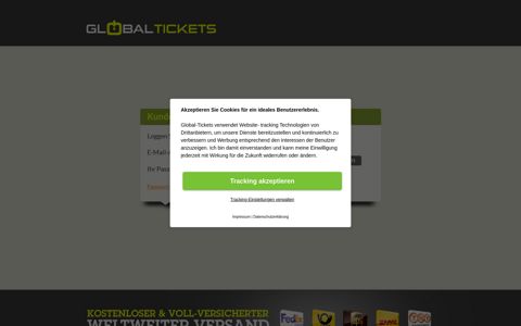 Kunden Login - Global-Tickets