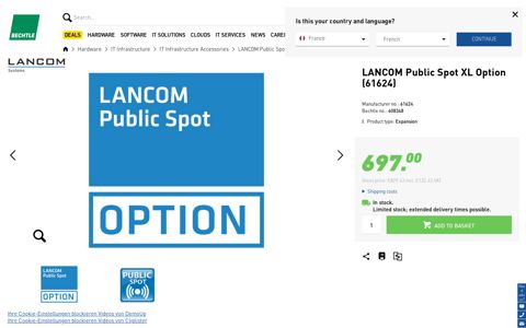 Buy LANCOM Public Spot XL Option (61624) - Bechtle AG