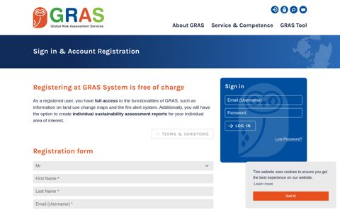 Sign in - GRAS System - Global Risk Assessment Services