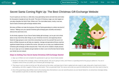 Secret Santa List | Make Managing A Gift Exchange ... - Elfster