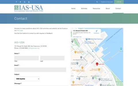 Contact - IAS-USA