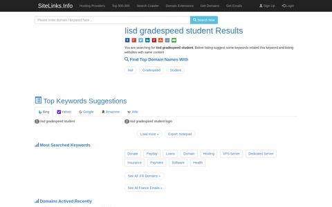 Iisd gradespeed student Results For Websites Listing - SiteLinks.Info