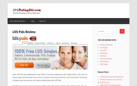 LDS Pals Review | LDS Dating Sites