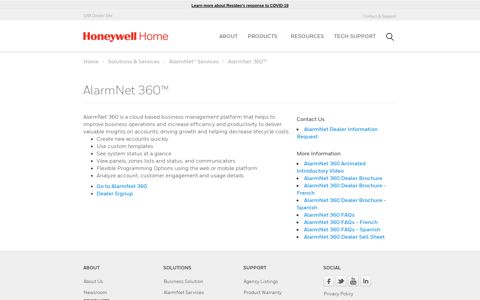 AlarmNet 360™ | Honeywell Home Pro Security by Resideo ...
