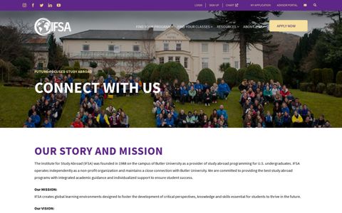 Connect With Us - IFSA - IFSA-Butler