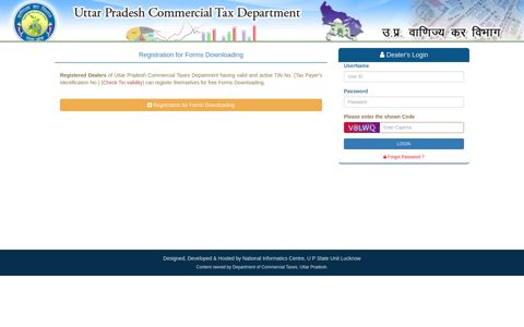 e-Forms Downloading (Commercial Taxes Department, Uttar ...