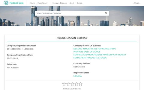 KONGSIMAKAN BERHAD Company Profile - Malaysia Data
