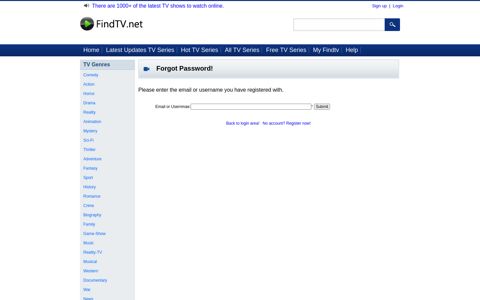 Forgot Password! - Free TV Shows | Free TV Series | findtv.net