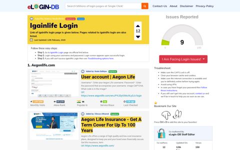 Igainlife Login - A database full of login pages from all over the ...