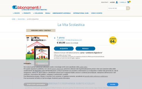 Abbonamento online a La vita scolastica - Abbonamenti.it